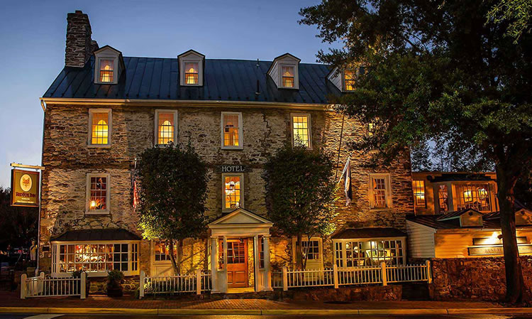 The historic Red Fox Inn and Tavern in Middleburg Virginia