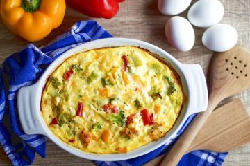 Crustless Vegetable Quiche keto friendly gluten-free low-carb