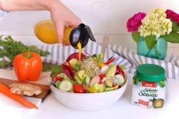 Splenda Stevia Salad with Carrot Ginger Dressing