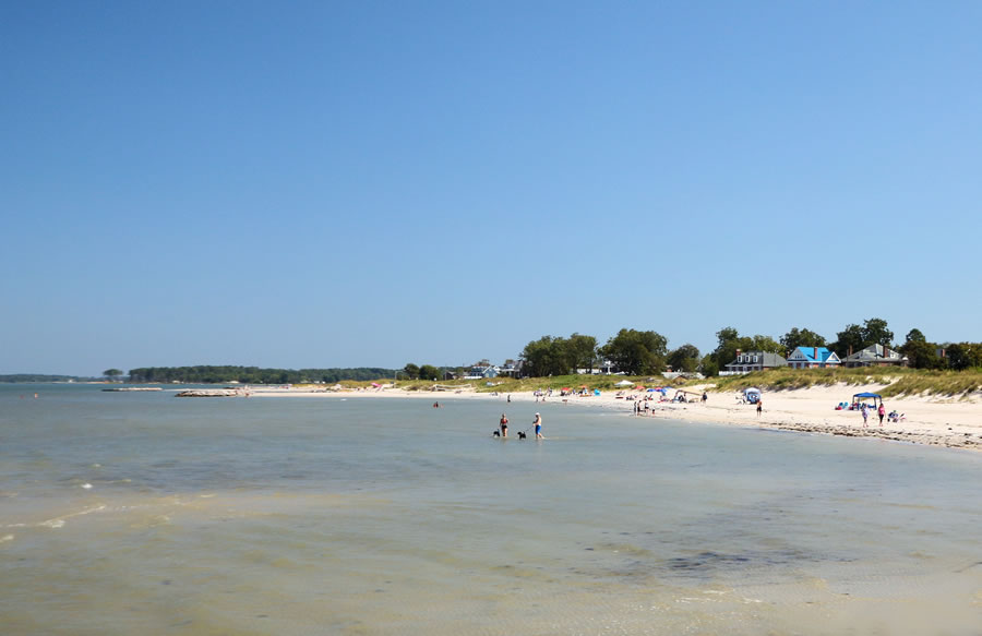 Cape Charles Beach shallow waters