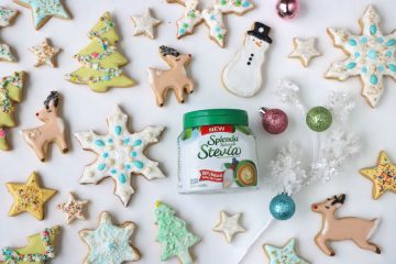 holiday cutout cookies decorated and made with splenda snowflakes stars reindeer christmas trees